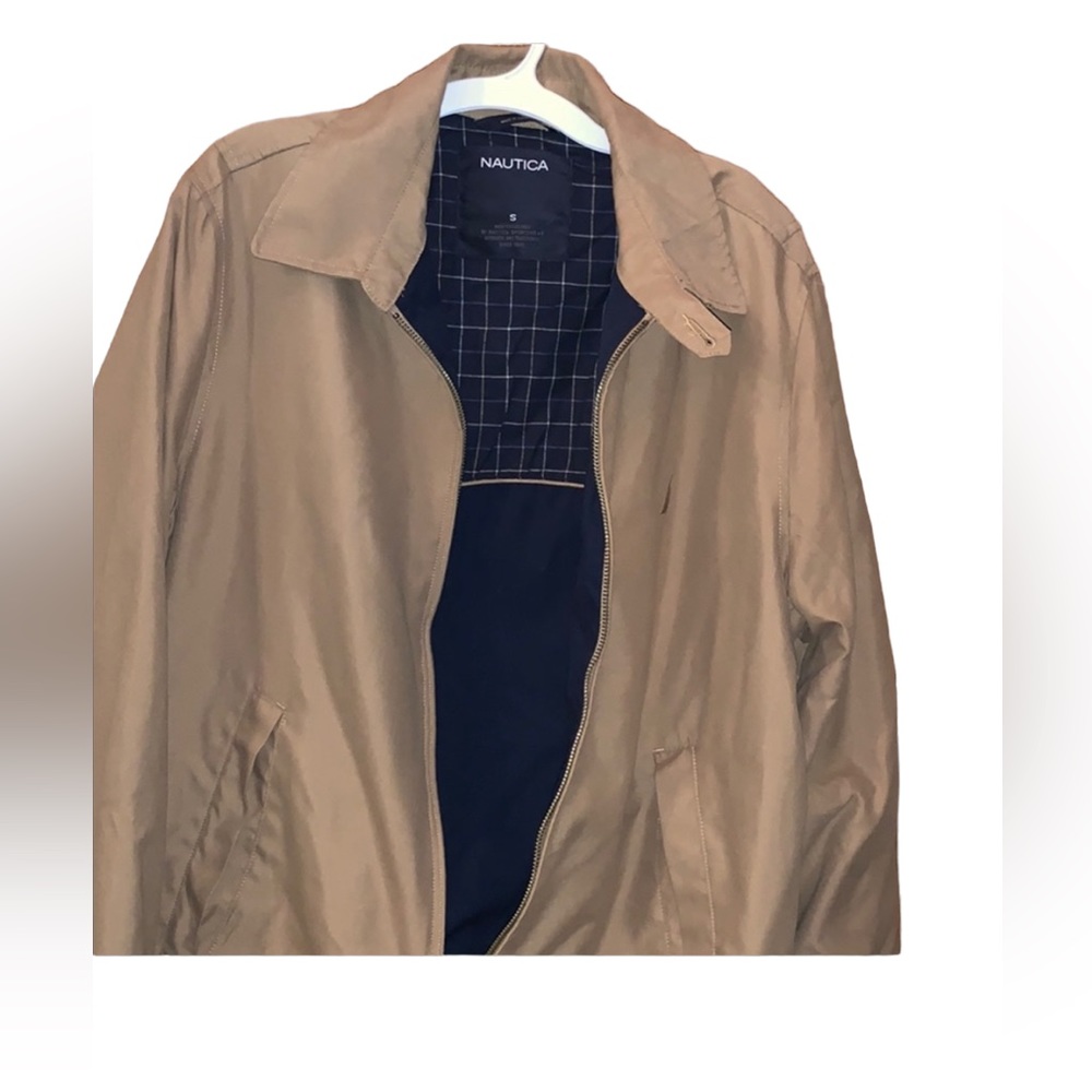 Vintage Nautica men’s small Sportswear light tan jacket‎